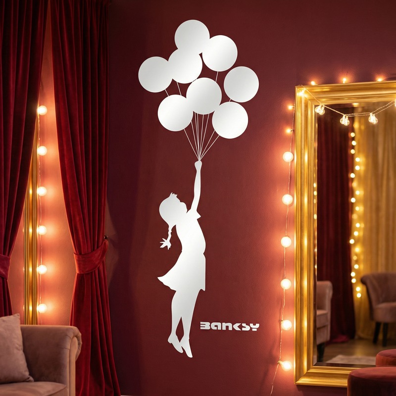 Wall Stickers: Banksy, Girl with Balloons