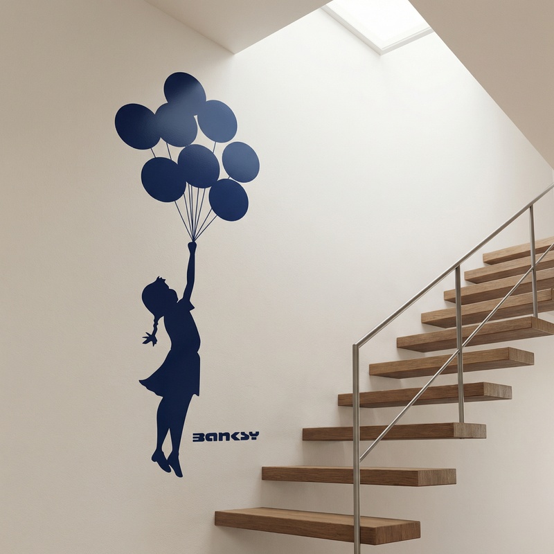Wall Stickers: Banksy, Girl with Balloons