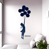 Wall Stickers: Banksy, Girl with Balloons 4