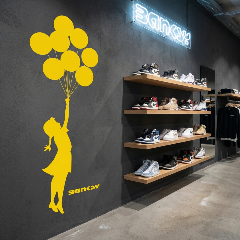 Wall Stickers: Banksy, Girl with Balloons