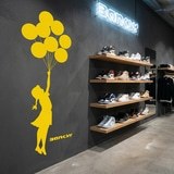 Wall Stickers: Banksy, Girl with Balloons 10