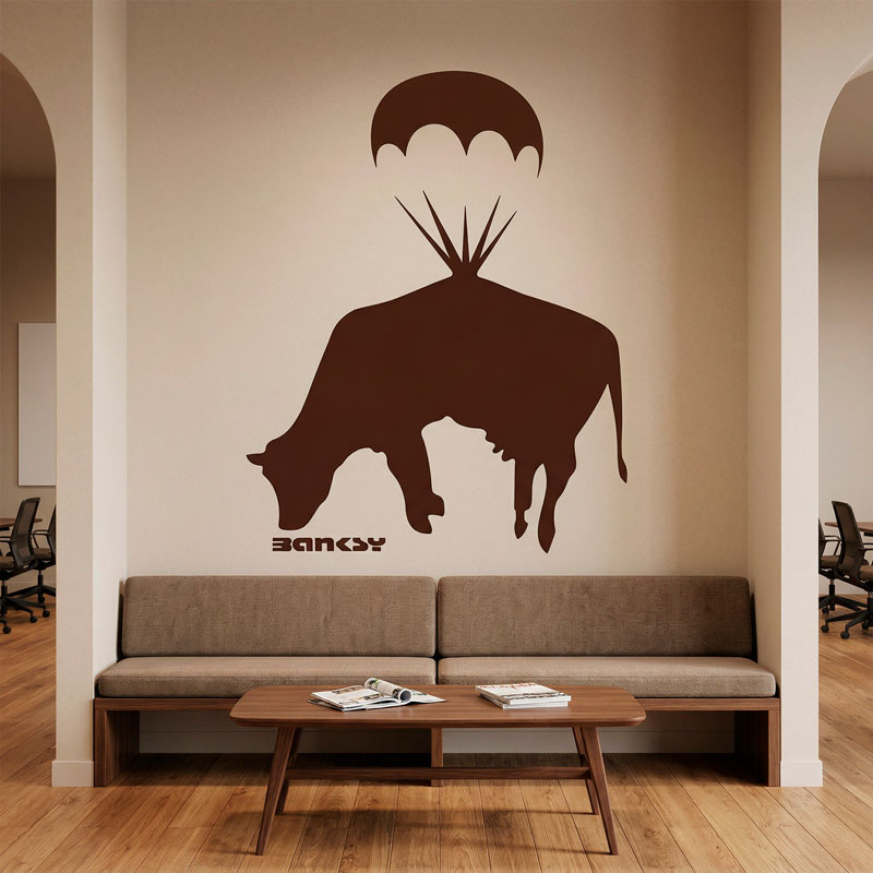 Banksy, Flying Cow 3/8