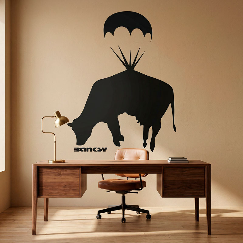Banksy, Flying Cow 5/8