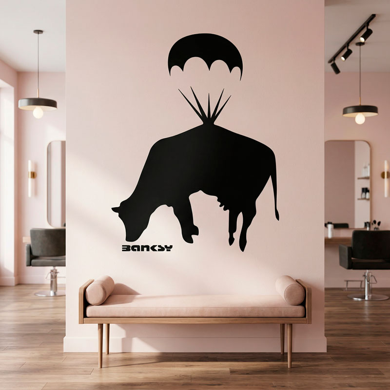 Banksy, Flying Cow 8/8