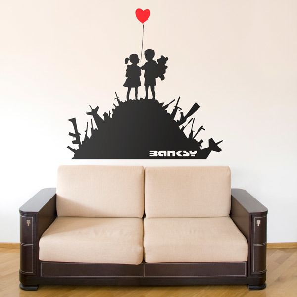 Wall Stickers: Banksy, Children on Weapons