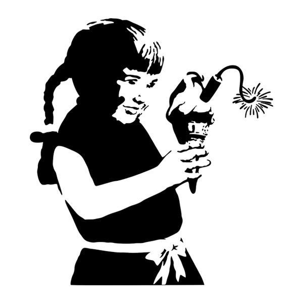 Wall Stickers: Banksy, Ice Cream Pump