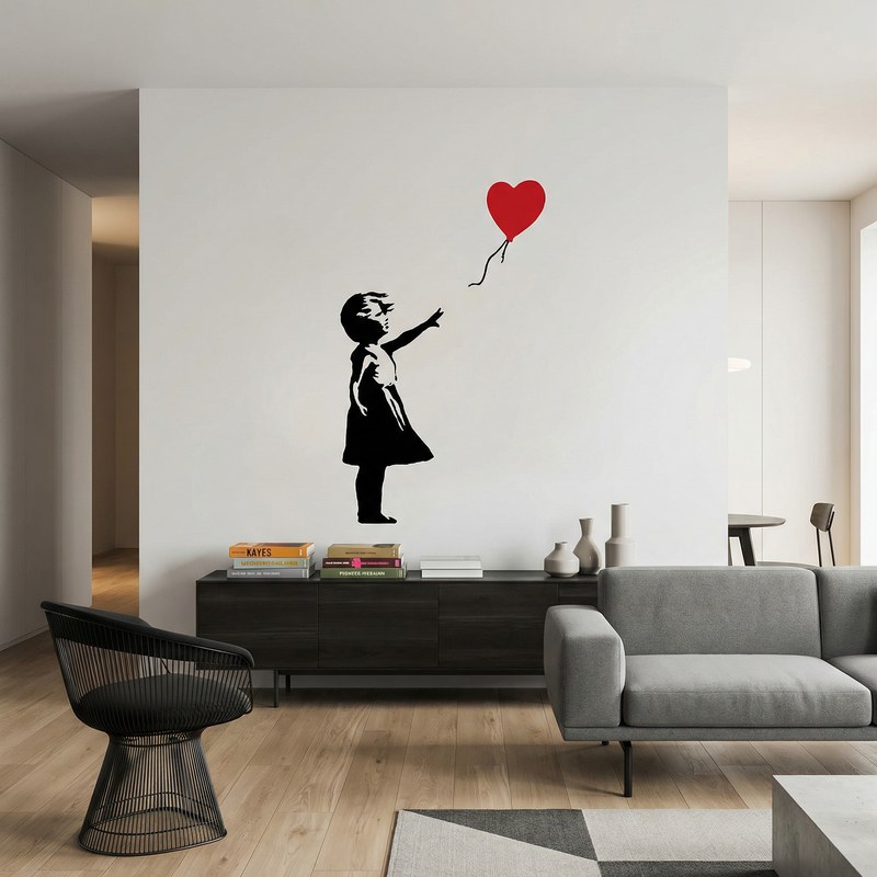 Wall Stickers: Banksy, Girl with a Balloon