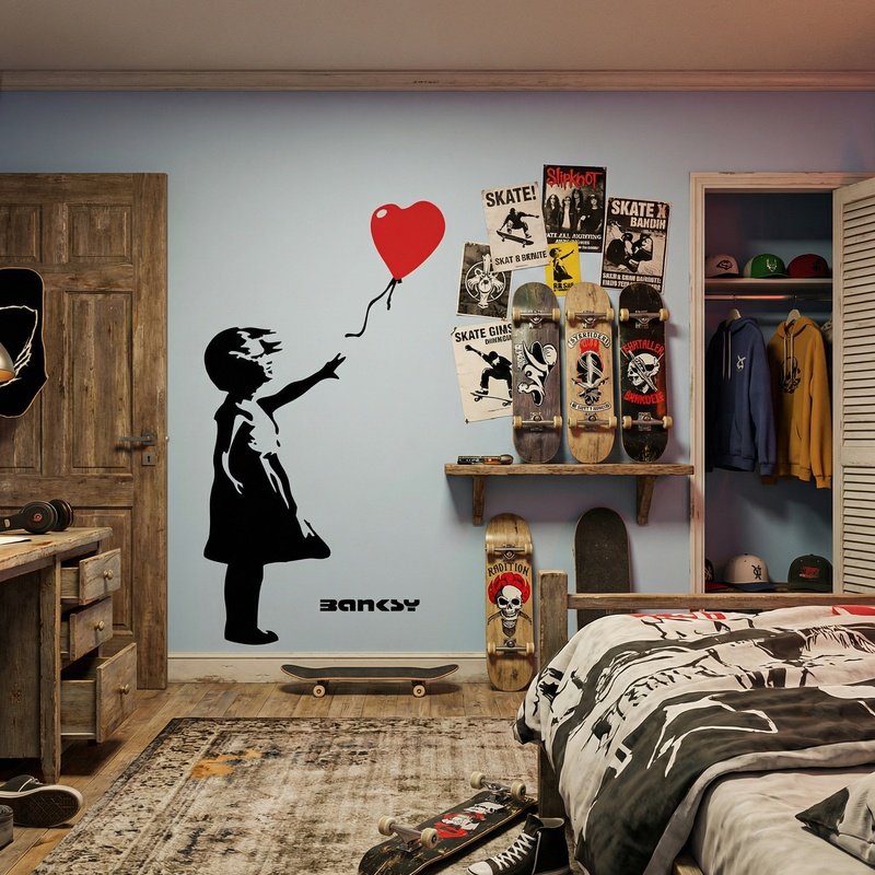 Wall Stickers: Banksy, Girl with a Balloon