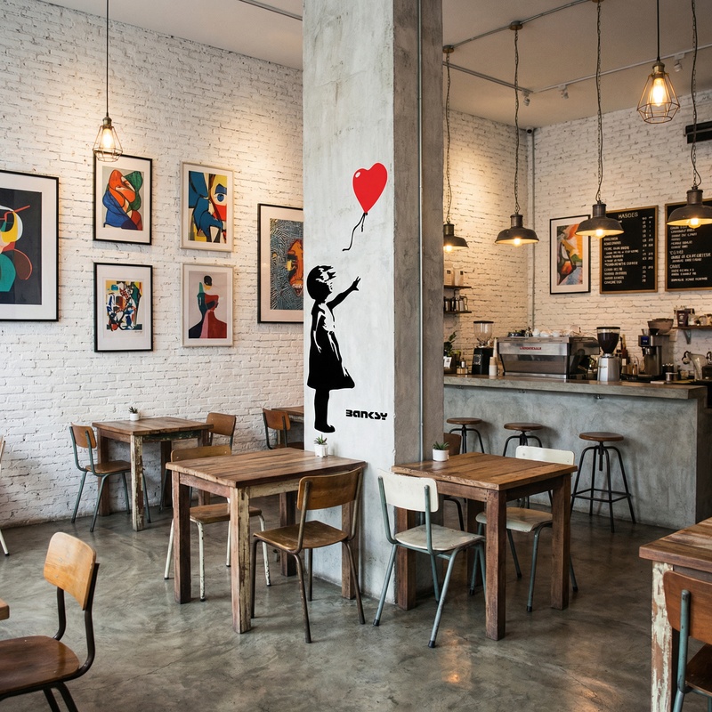 Wall Stickers: Banksy, Girl with a Balloon
