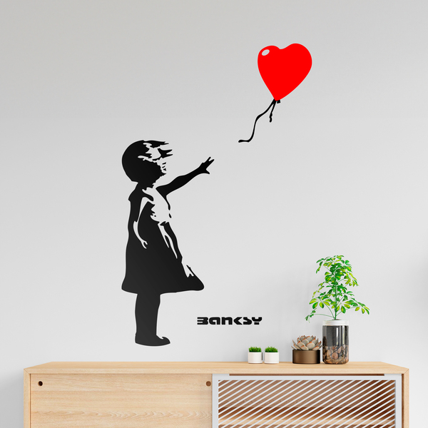 Wall Stickers: Banksy, Girl with a Balloon