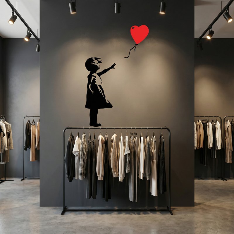Wall Stickers: Banksy, Girl with a Balloon