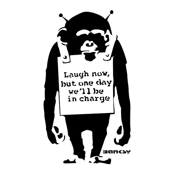 Wall Stickers: Banksy, Poster Monkey