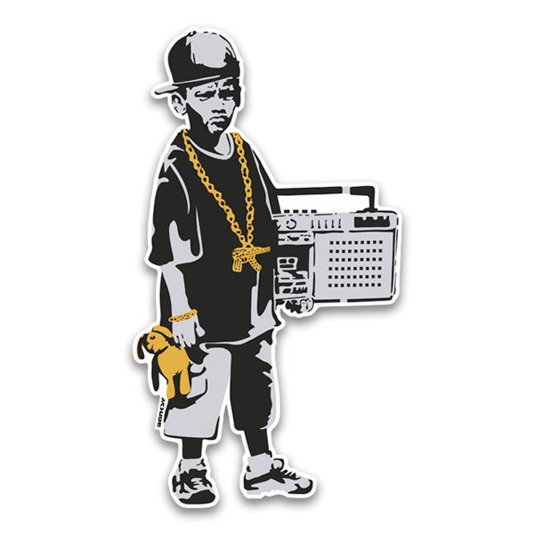 Wall Stickers: Banksy, Rapper Boy