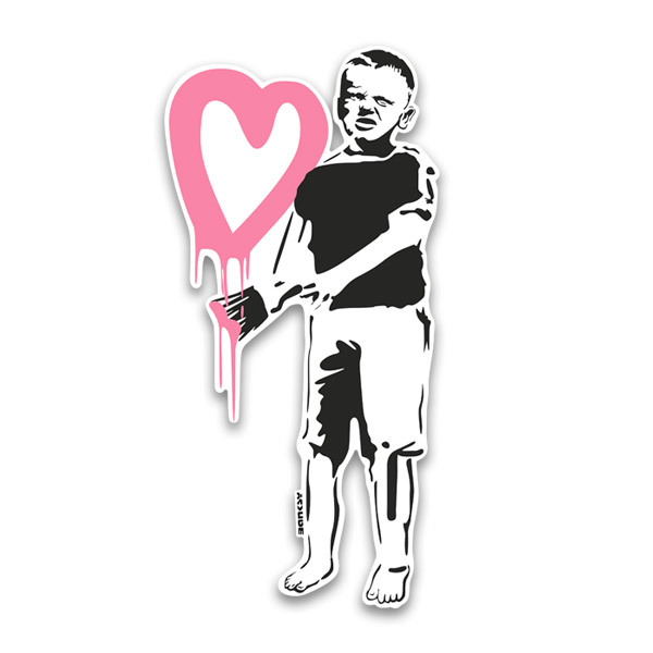 Wall Stickers: Banksy, Love Sucks