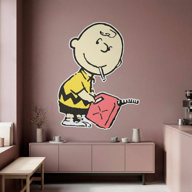 Banksy, Charlie Brown Gasoline 3