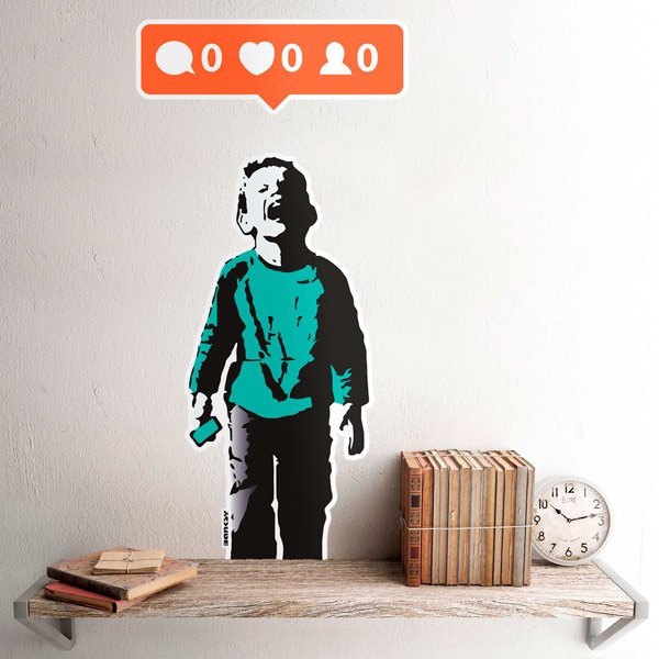 Wall Stickers: Banksy, Child Without Likes