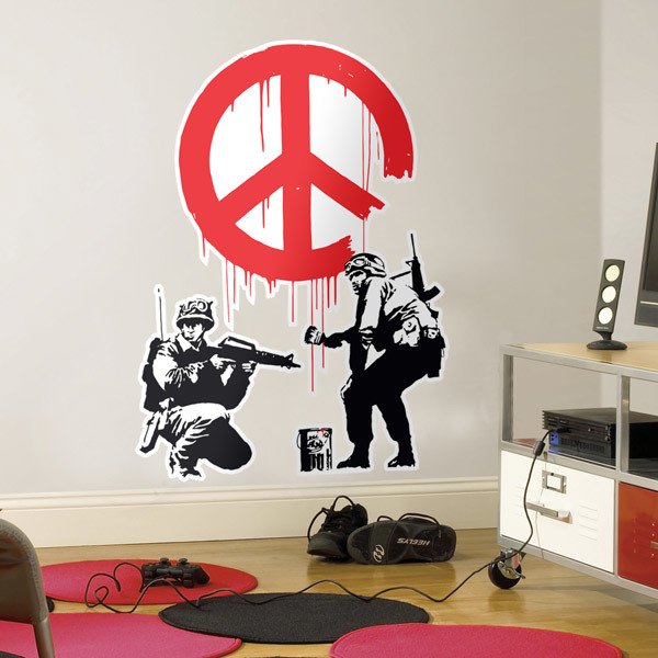 Wall Stickers: Banksy, Armies for Peace