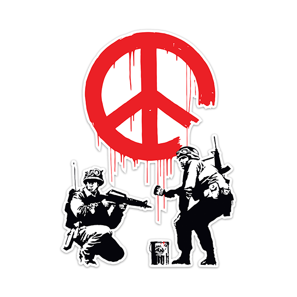 Wall Stickers: Banksy, Armies for Peace