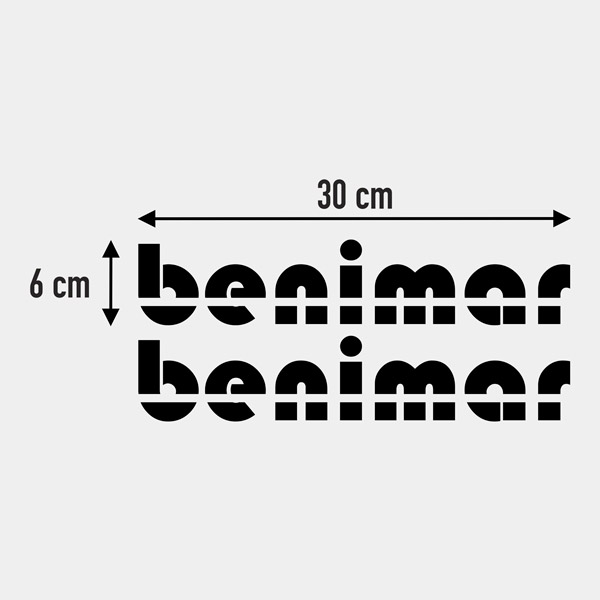 Camper van decals: Benimar Sticker Set