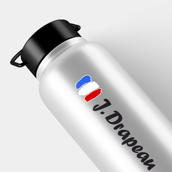 2x France Flag Car Stickers, 8 Cm Vinyl Decal For Window Body Or Tank