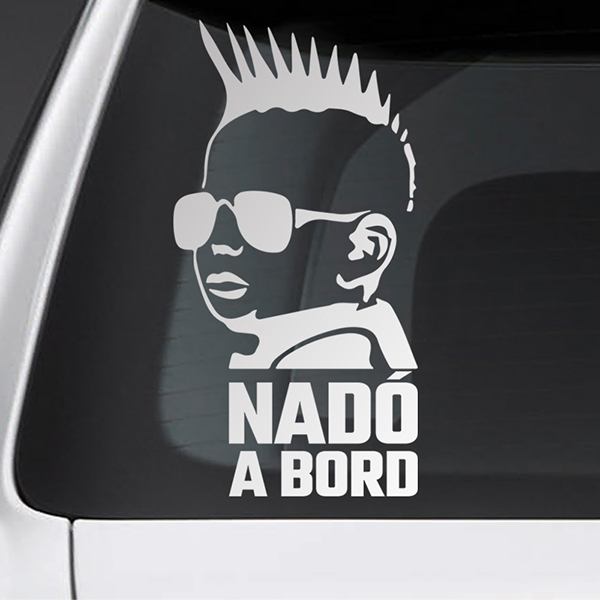 Car & Motorbike Stickers: Baby on board punk - catalan 