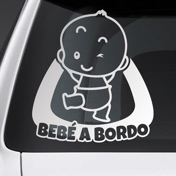 Sticker Baby On Board Naughty Muraldecal Com