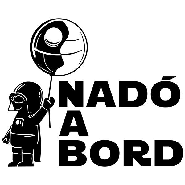 Car & Motorbike Stickers: Baby Darth Vader on board - Catalan