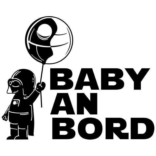 Car & Motorbike Stickers: Baby Darth Vader on board German