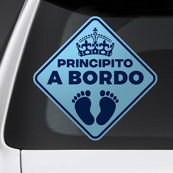 Car & Motorbike Stickers: Little prince on board Spanish 1