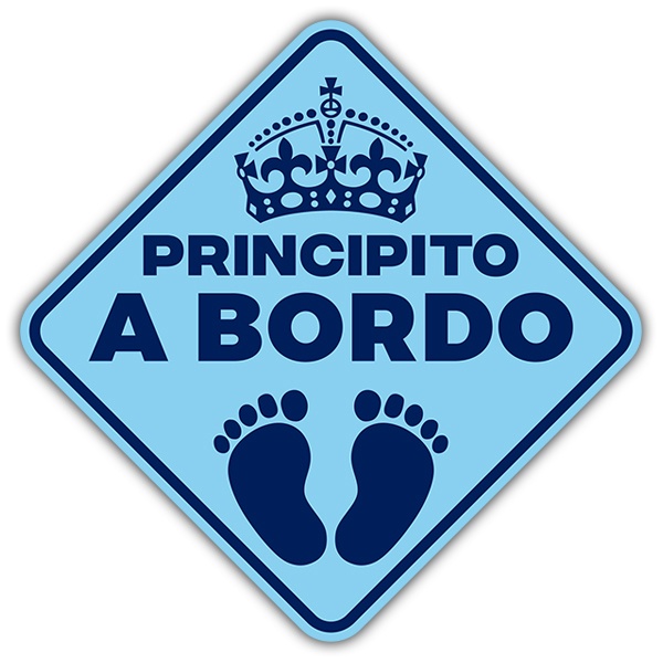 Car & Motorbike Stickers: Little prince on board Spanish