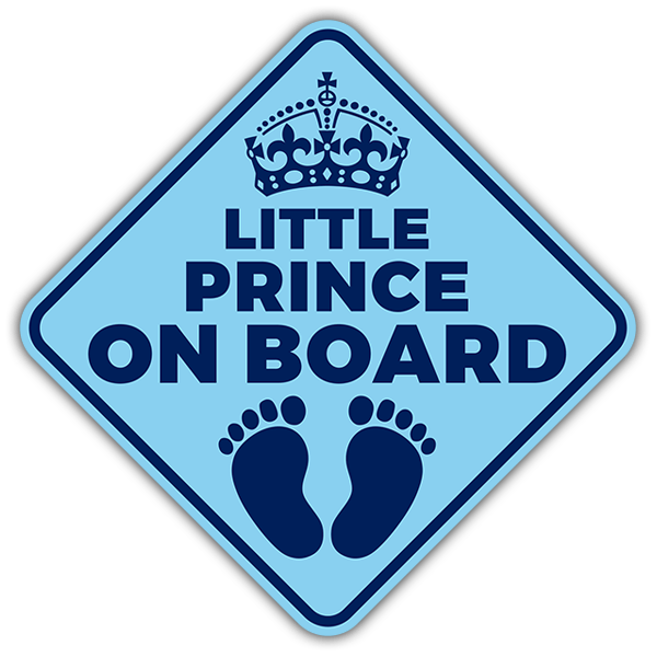 Car & Motorbike Stickers: Little prince on board