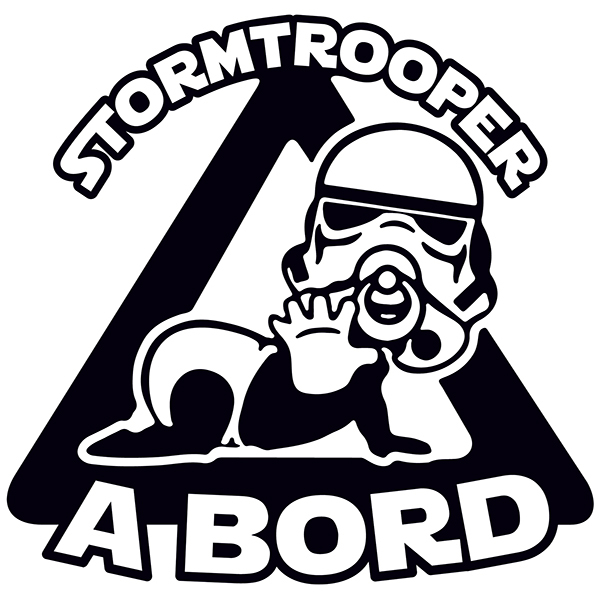 Car & Motorbike Stickers: Stormtrooper on board - Catalan