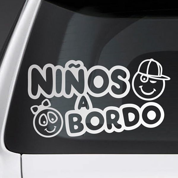 Baby on board car stickers in spanish Muraldecal