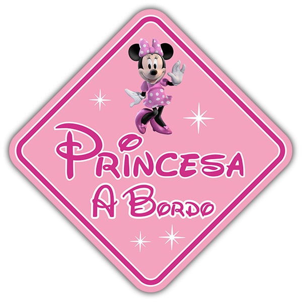 STICKER PRINCESSE A BORD (J0107)