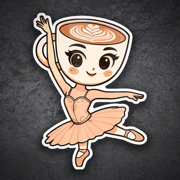 Car & Motorbike Stickers: Ballerina Capuccina