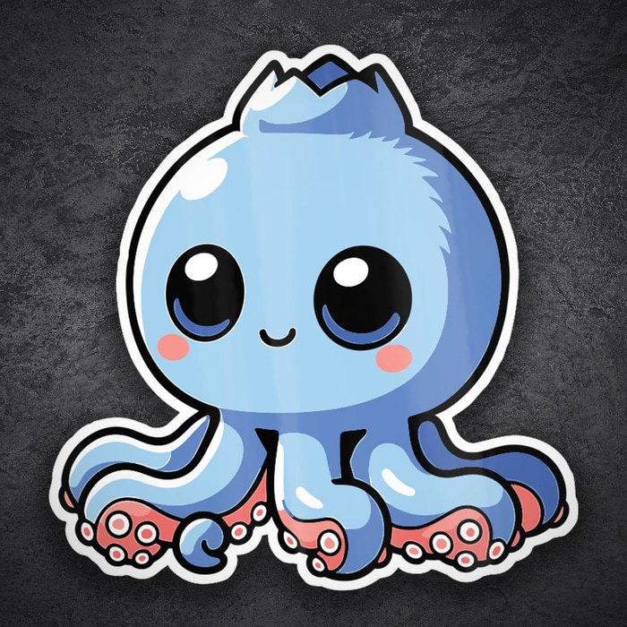 Car & Motorbike Stickers: Blueberrinni Octopussini