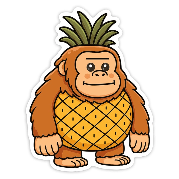Car & Motorbike Stickers: Orangutini Ananasini