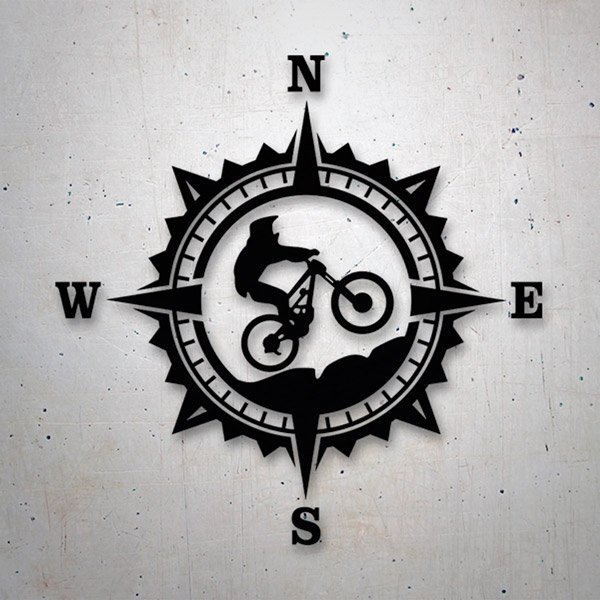 Car & Motorbike Stickers: Wind Rose MTB