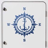 Car & Motorbike Stickers: Wind Rose Anchor 3