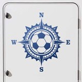 Car & Motorbike Stickers: Wind Rose Football Ball 3