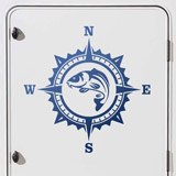 Car & Motorbike Stickers: Wind Rose Fish 3