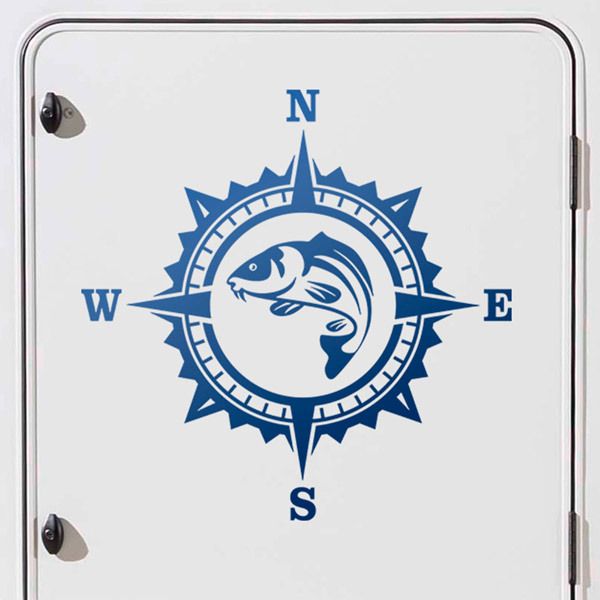 Camper van decals: Compass Fish