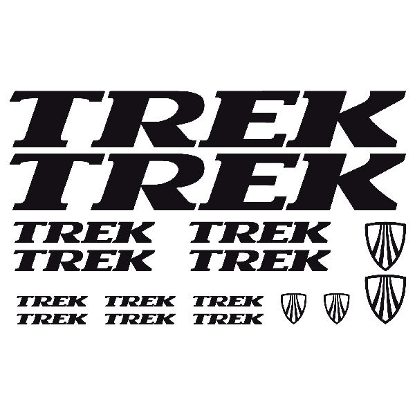 Car & Motorbike Stickers: Set 16X Bike MTB Trek