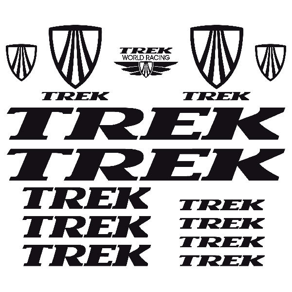Car & Motorbike Stickers: Set 15X Bike MTB Trek Classic