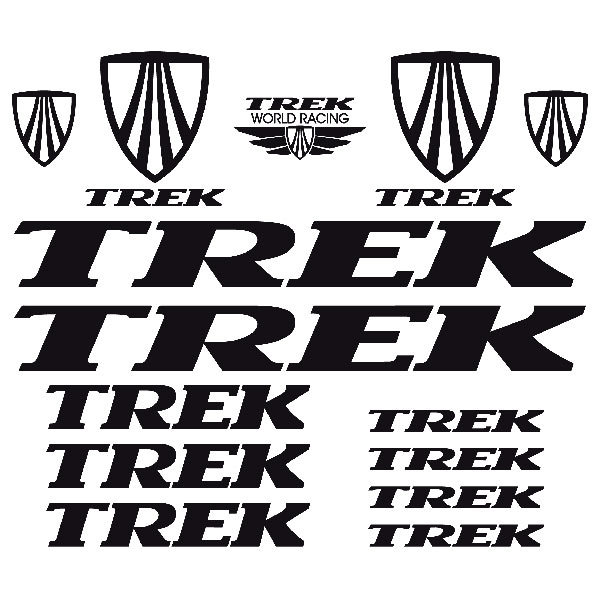 Car & Motorbike Stickers: Set 15X MTB Bike Trek Classic