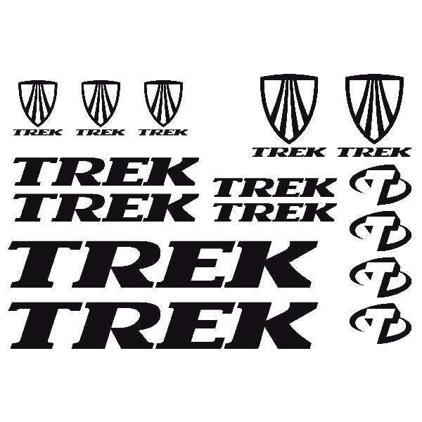 Car & Motorbike Stickers: Set 15X MTB Bike Trek Road