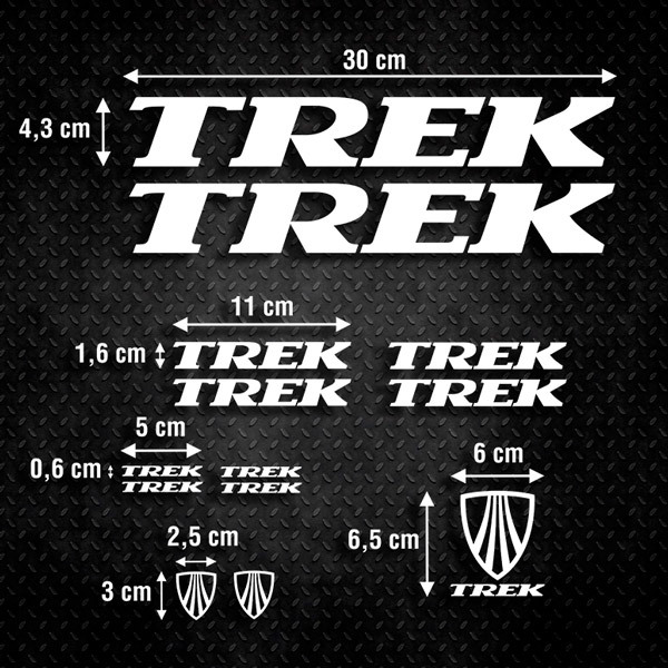 Car & Motorbike Stickers: Set 13X Bike MTB Trek Special