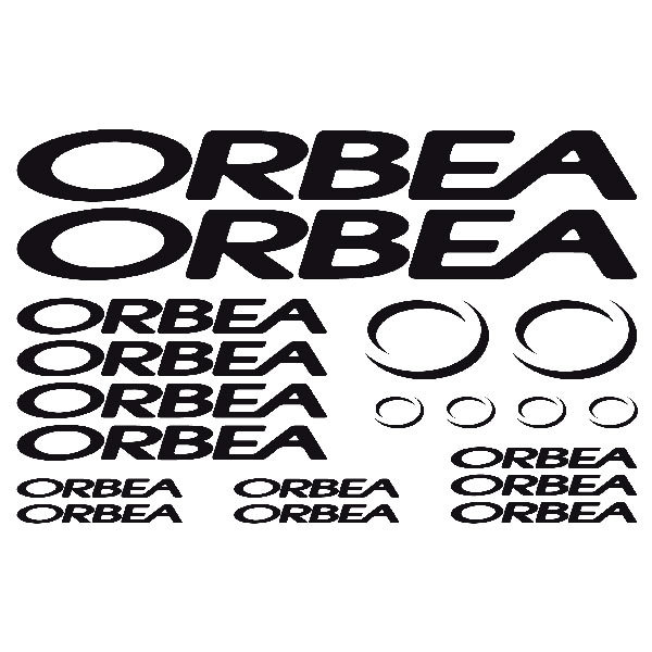 Car & Motorbike Stickers: Set 19X Bike MTB Orbea