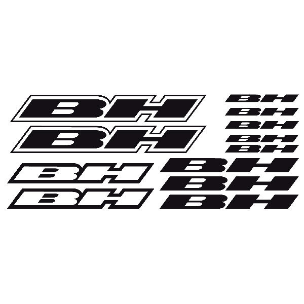 Car & Motorbike Stickers: Set 12X of Bike MTB BH