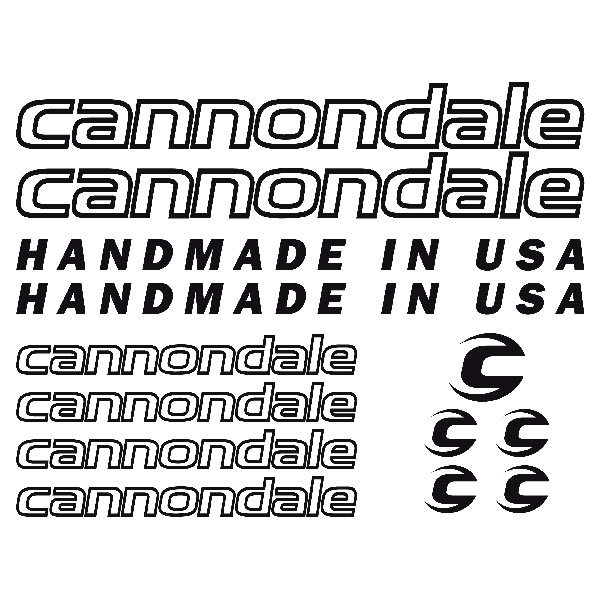 Car & Motorbike Stickers: Set 13X Bike MTB Cannondale Road